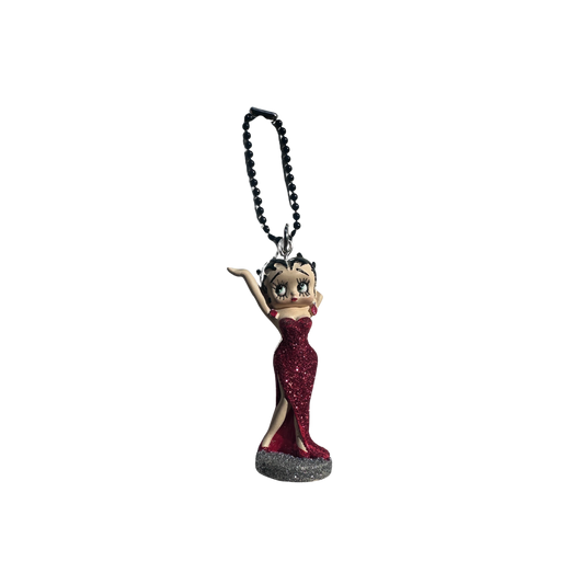 Vintage Betty Boop Glitter Gown Keychain