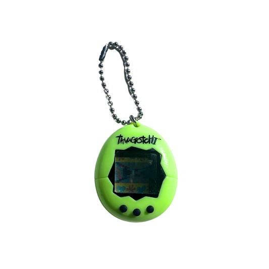 Tamagotchi Neon Green Gen 1 Bag Charm (working)