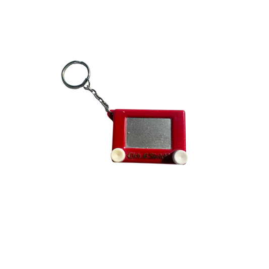 Vintage 1994 Etch A Sketch Bag + Charm Keychain (Working)